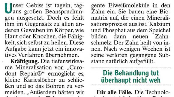 Neue Technologie regeneriert poröse Zähne Neue Technologie regeneriert poröse Zähne
