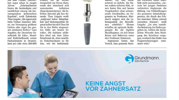Implantate – Fest verwurzelt hält besser Implantate – Fest verwurzelt hält besser
